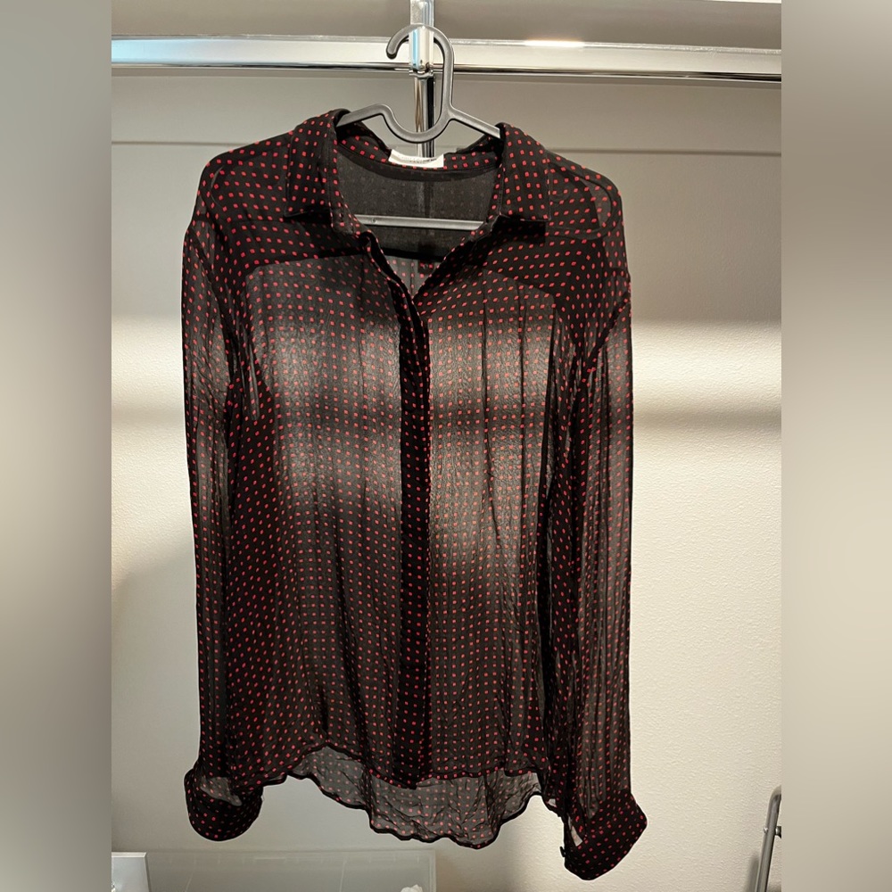 *SOLD* Saint Laurent Silk Blouse/Shirt FR 40 Size M US 8